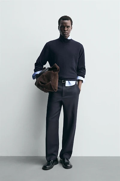 PANTALON STRAIGHT FIT 100% LAINE