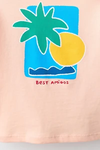 PALM TREE PRINT T-SHIRT