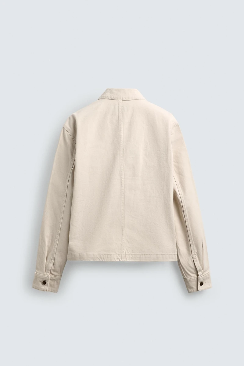 CROPPED FIT ZIP JACKET