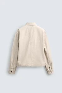 CROPPED FIT ZIP JACKET