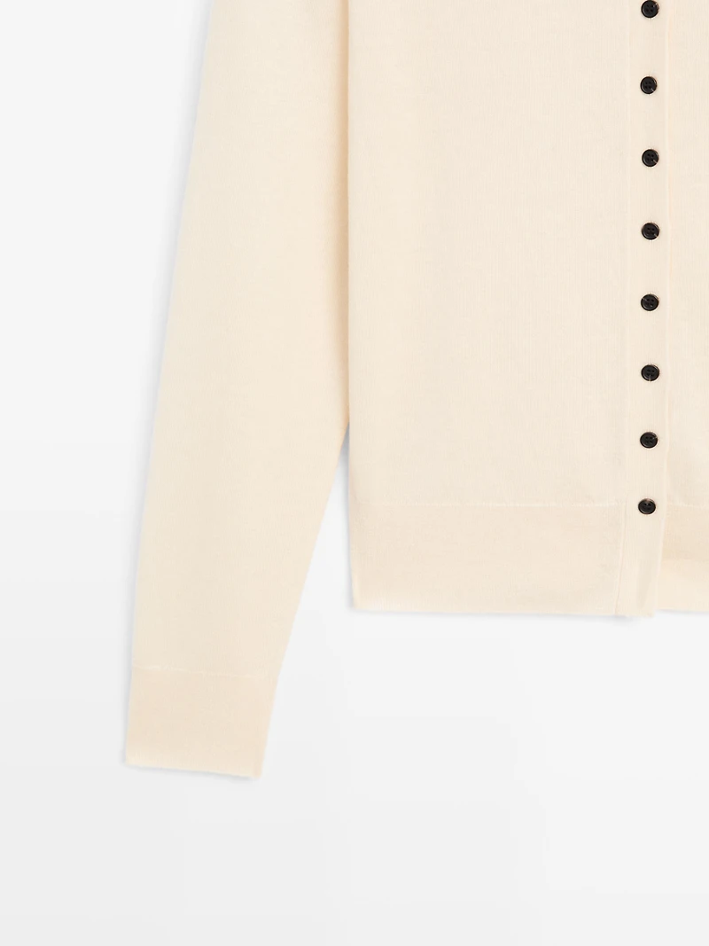 Cardigan à col montant