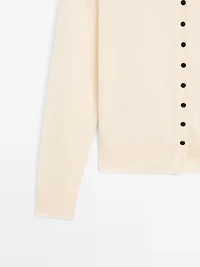 Cardigan à col montant