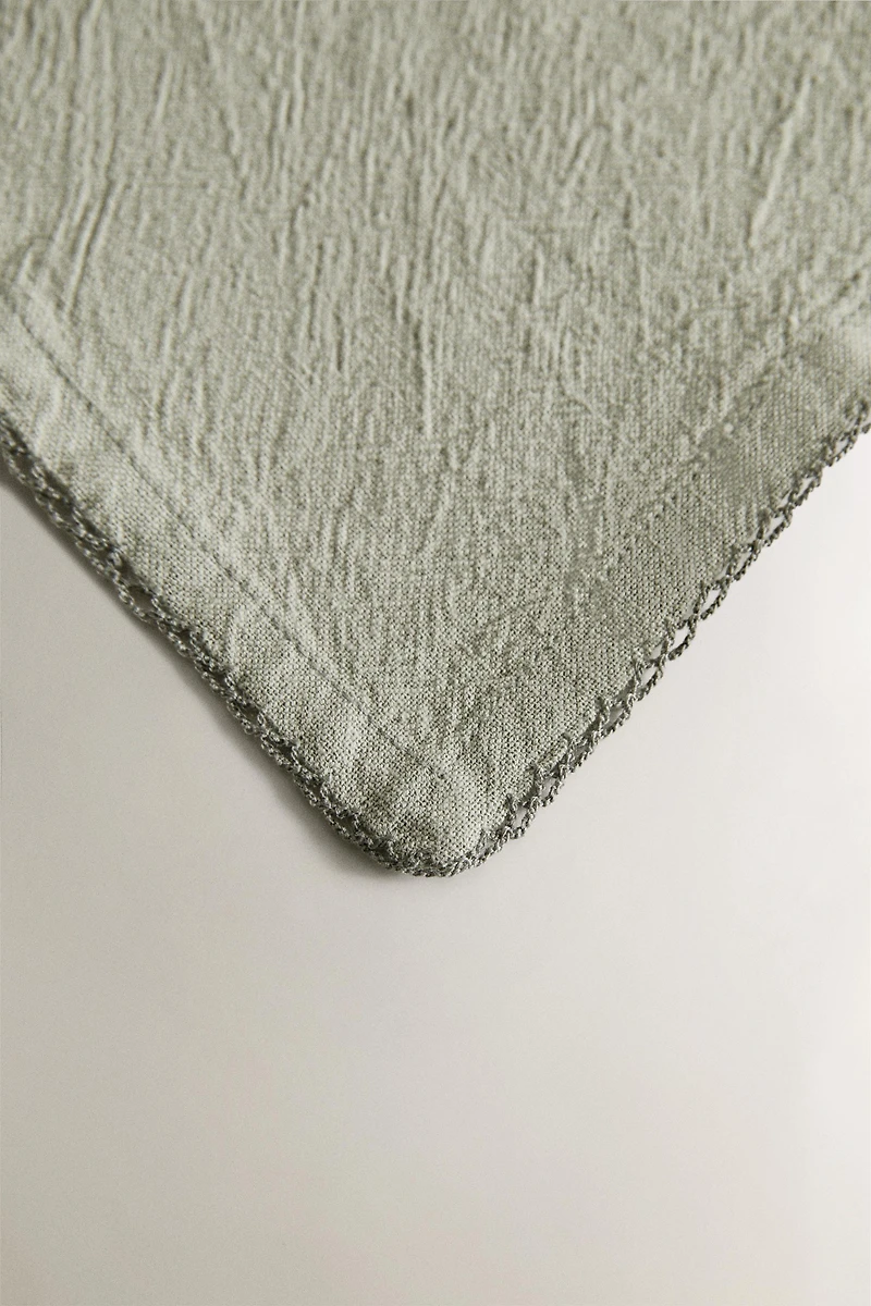 PACK OF PLAIN DYED THREAD NAPKINS (PACK 2)