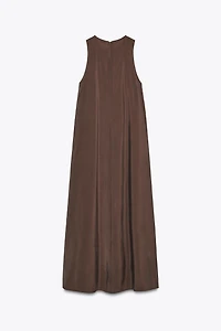 ROBE MI-LONGUE FLUIDE À VOLUME