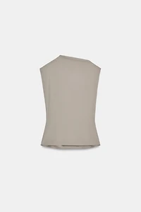 TOP EN COTON DRAPÉ