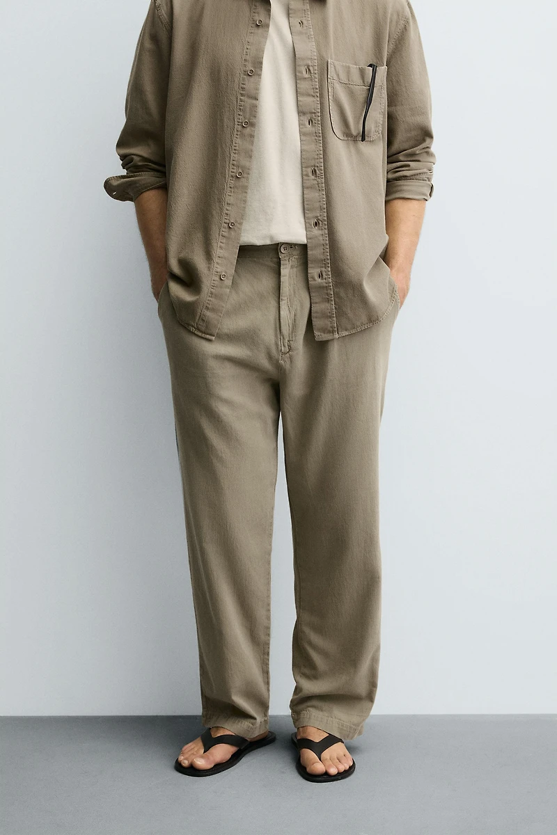 FLOWY COTTON - LINEN PANTS