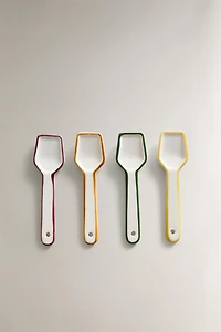 SET OF STONEWARE ICE CREAM SPOONS WITH CONTRAST EDGE (SET OF 4)