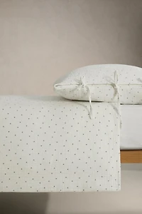 KIDS' COTTON DUVET COVER WITH DOTS