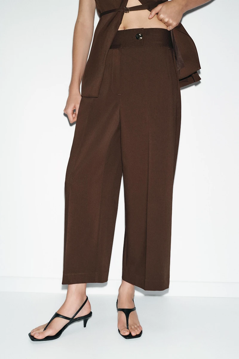PANTALON DROIT TAILLE HAUTE