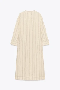 ROBE TUNIQUE RAYURES AVEC LIN ZW COLLECTION