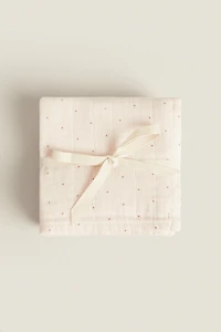 LOT DE 3 LANGES POUR BÉBÉ MULTICOLORES