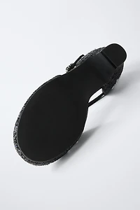 SPARKLY STAR HEELED SHOES