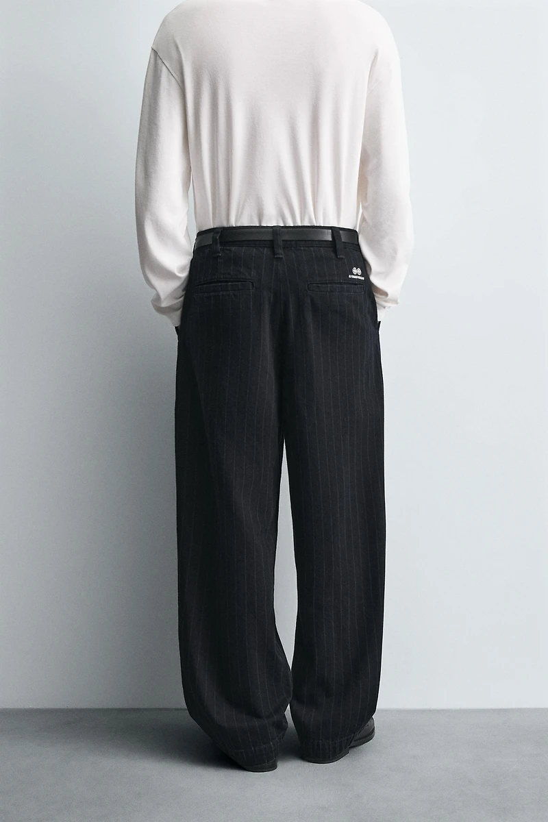 STRIPED BALLOON PANTS