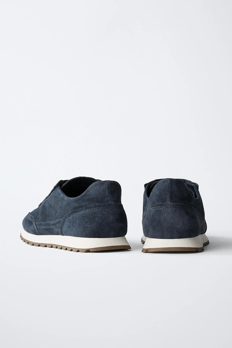 BASKETS EN CUIR