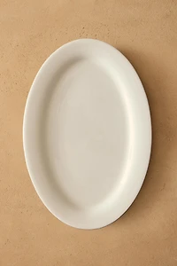 RIMMED BONE CHINA OVAL SERVING DISH