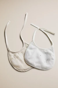BABY EMBROIDERED BIBS (PACK OF 2)