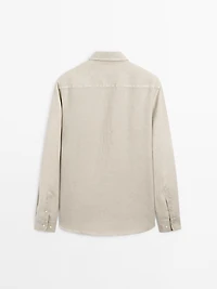 Regular fit shirt with maltinto finish