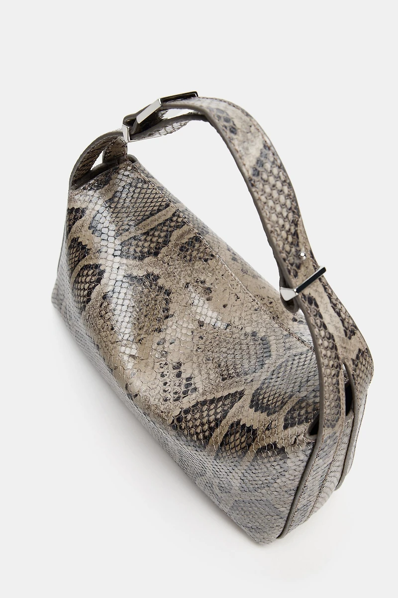 ANIMAL EMBOSSED LEATHER BAG
