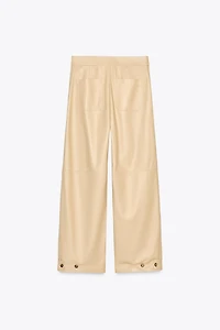 100% LEATHER BALLOON PANTS ZW COLLECTION
