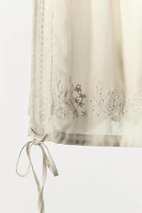 EMBROIDERED BEADED SHORTS