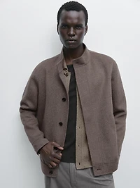 Wool blend jacket