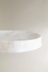 MOTHER-OF-PEARL-EFFECT BATHROOM SOAP DISH