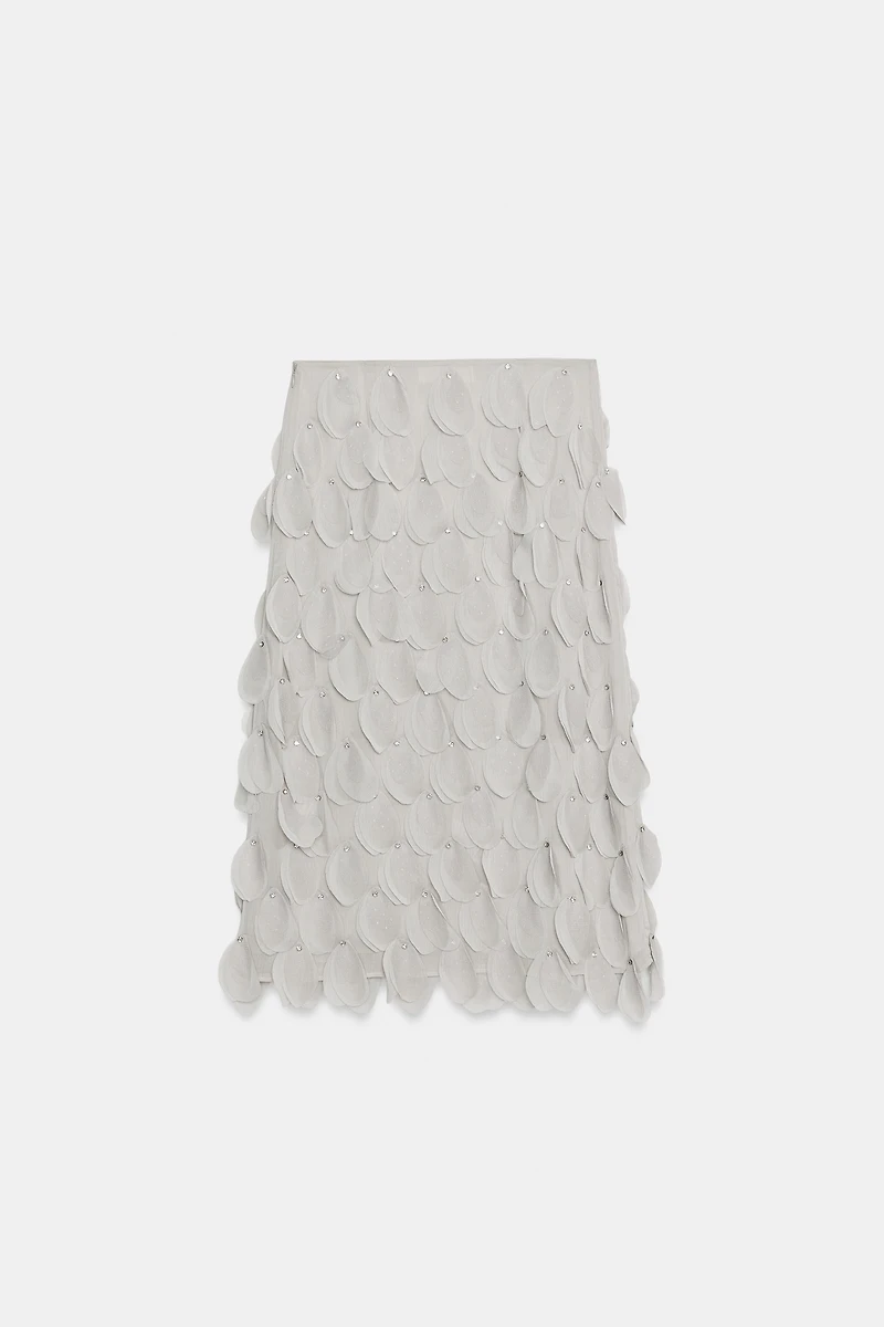 ZW COLLECTION BEADED MIDI SKIRT