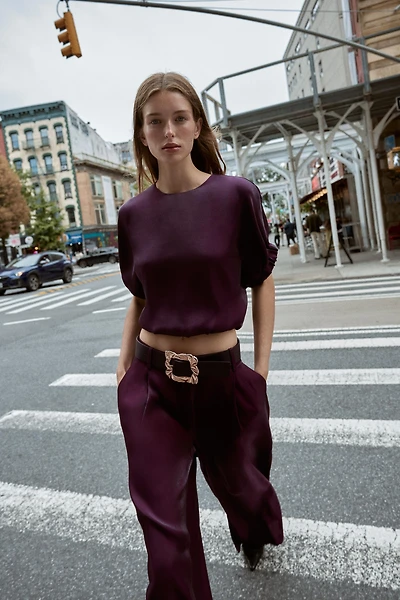SATIN BALLOON TOP