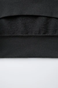 SHORT SLEEVE SWEATSHIRT AND JOGGER PANTS SET TEXT