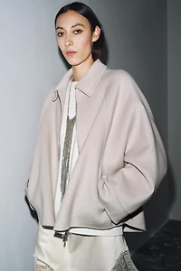 ZW COLLECTION WOOL JACKET WITH ZIP