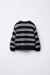 STRIPED KNIT HELLO KITTY © SANRIO PATCH SWEATER