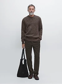 Corduroy jogger fit trousers