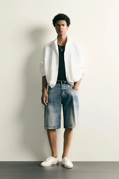 BERMUDA EN JEAN BAGGY