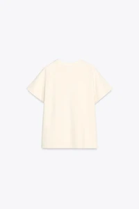 WASHED EFFECT TEXT PLUSH SWEATSHIRT