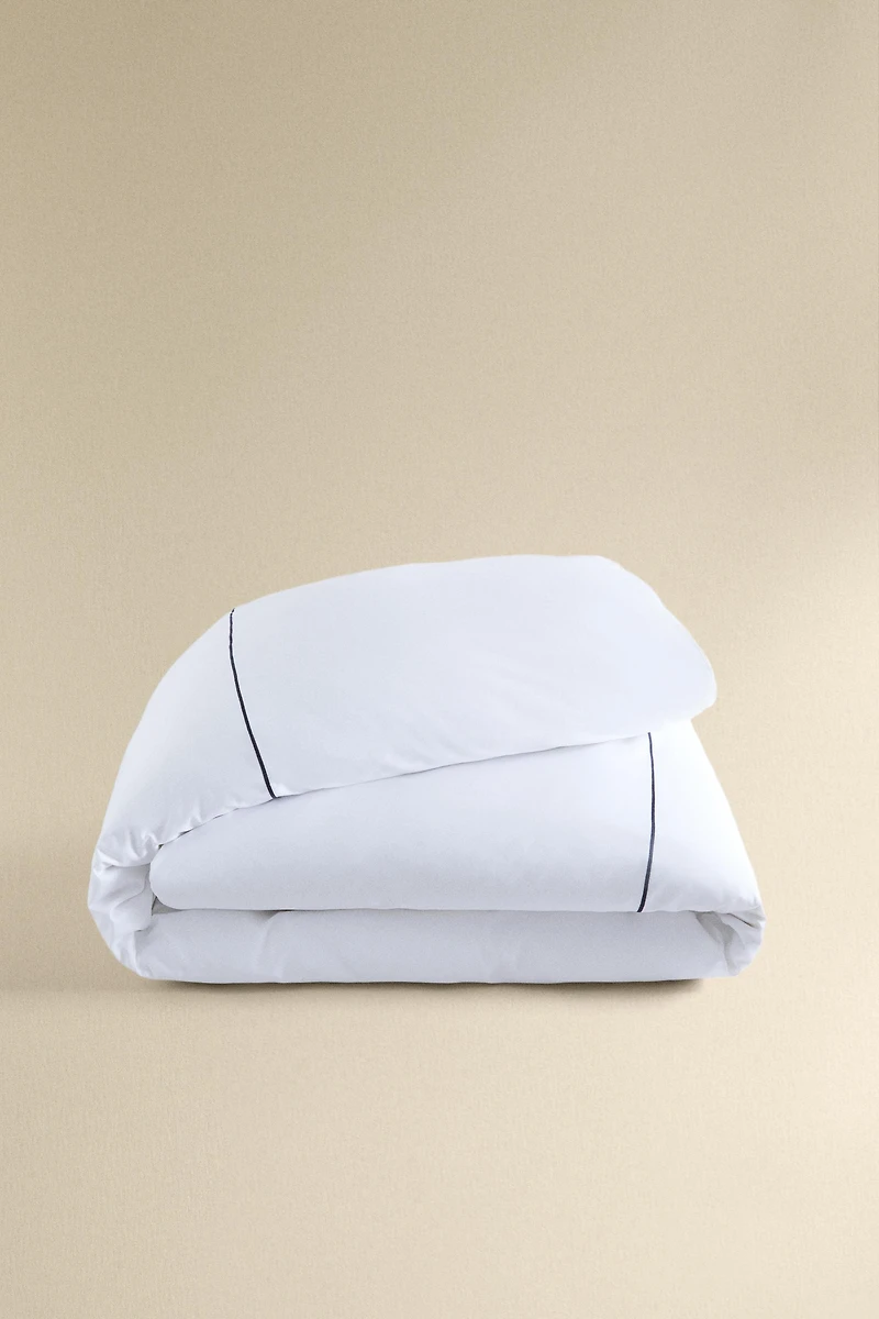 SCALLOPED SATEEN DUVET COVER