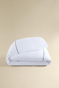 SCALLOPED SATEEN DUVET COVER