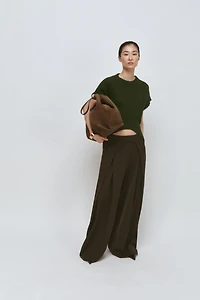 OVERSIZED ASYMMETRIC HEM WOOL VEST