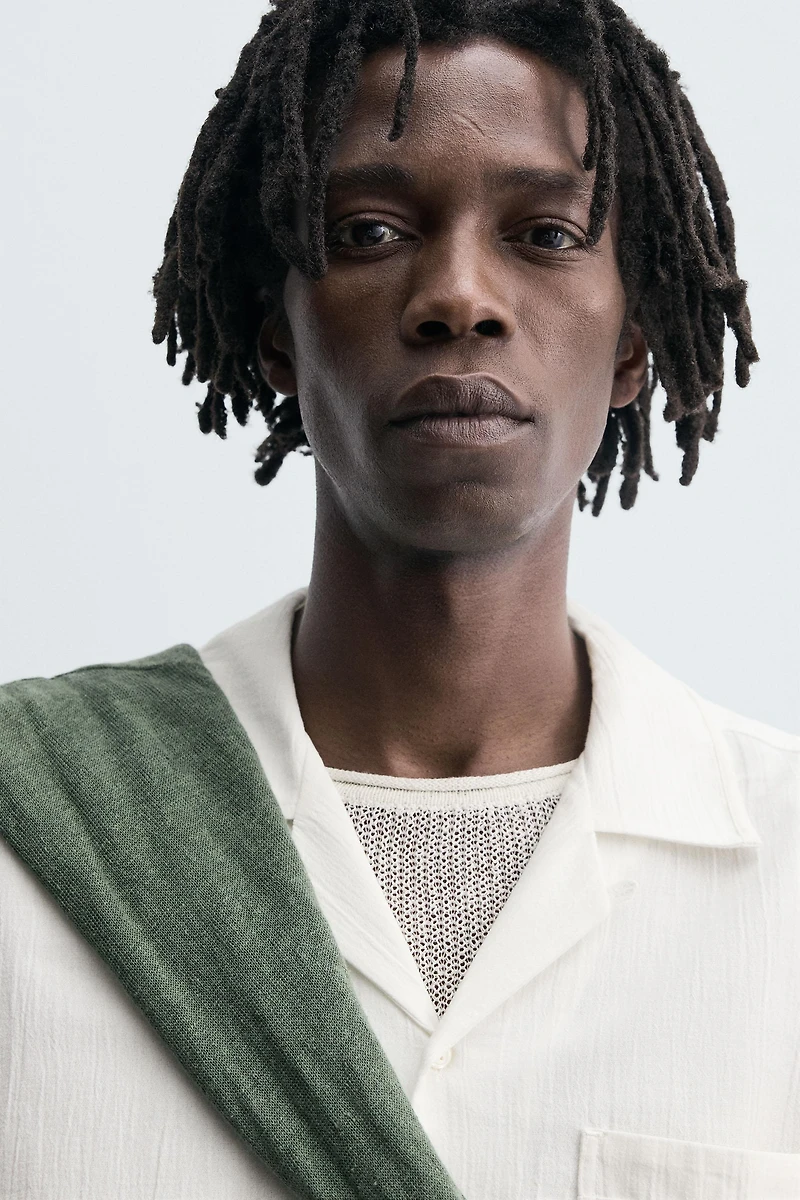 RELAXED FIT TEXTURED SHIRT