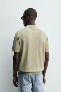 POLO EN MAILLE CANNELÉE
