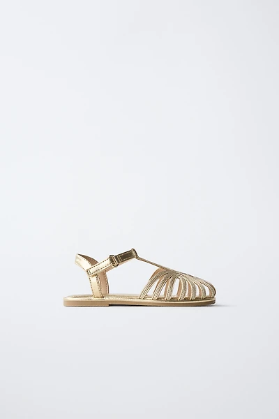 METALLIC FISHERMAN SANDALS