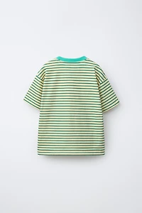 CONTRAST STRIPE T-SHIRT