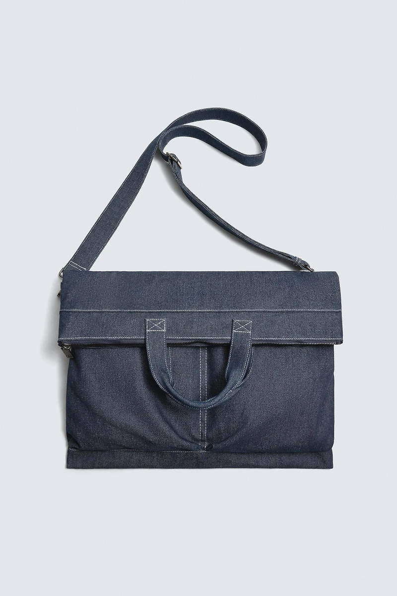 DENIM SHOPPER BAG