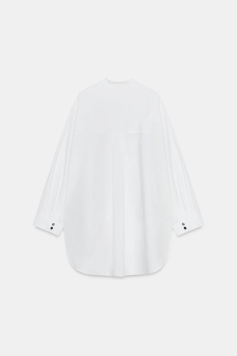 ZW COLLECTION OVERSIZED POPLIN SHIRT