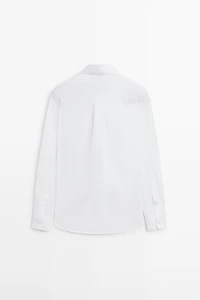 Chemise slim fit stretch en coton mélangé