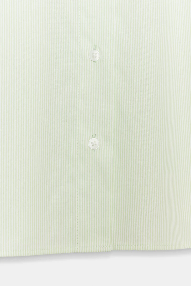 OVERSIZED STRIPED POPLIN SHIRT
