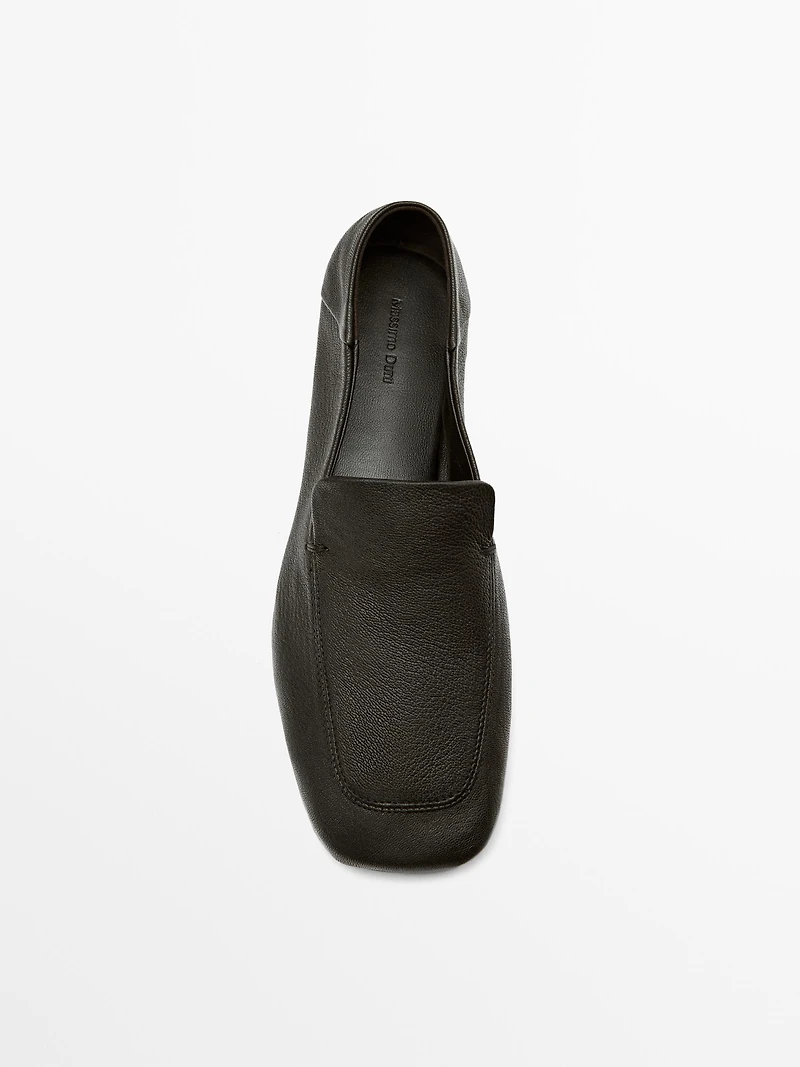 Soft leather loafers