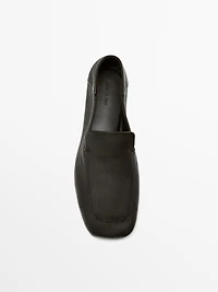 Soft leather loafers