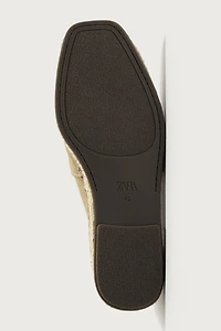 LEATHER ESPADRILLES