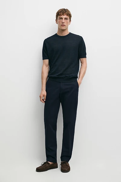 Pantalon slim en coton