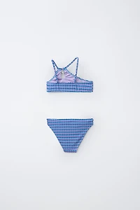 6-14 YRS | TEXTURED STRIPED BIKINI
